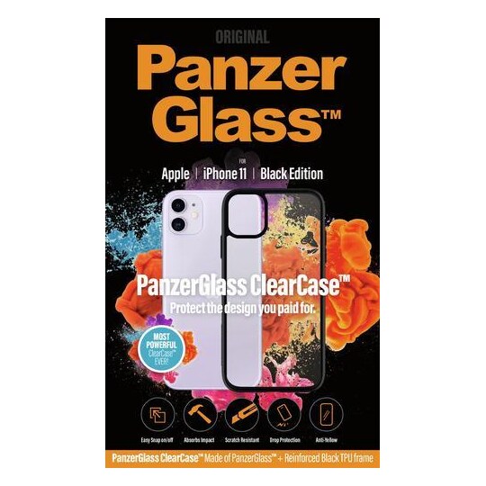 PanzerGlass 0223, Suojus, Apple, iPhone 11, 15,5 cm (6.1"), Läpinäkyvä