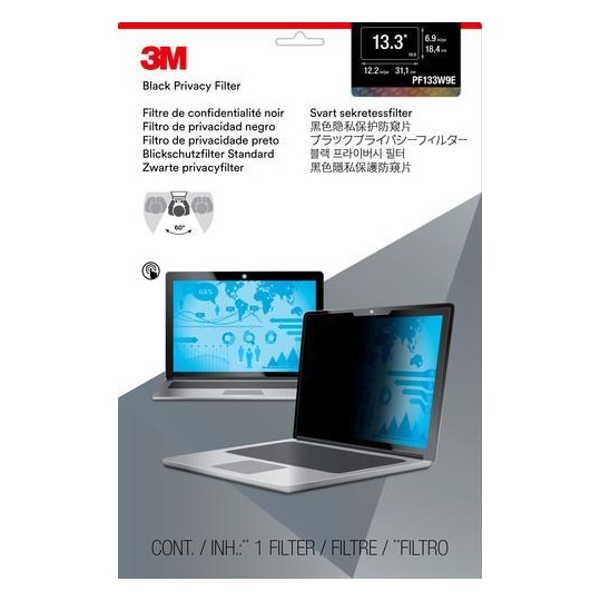 3M Yksityisyyssuodatin Touch kannettavaan tietokoneeseen 13,3    (16: 9)