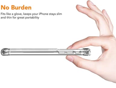 iPhone 11 kotelo korttitelineellä TPU läpinäkyvä