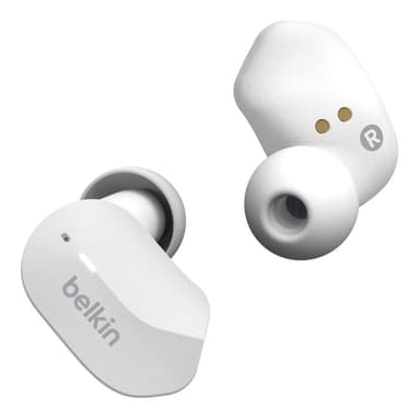 Belkin True Wireless Earbuds SoundForm Sisäänrakennettu mikrofoni, Bluetooth, valkoinen