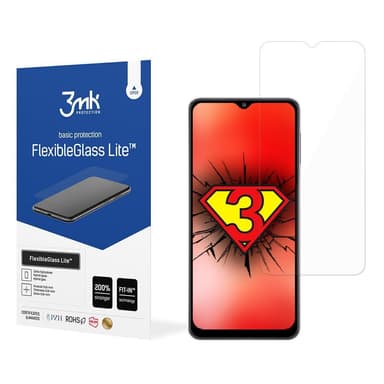 3MK Samsung Galaxy A22 4G FG Lite Halkeilematon rakenne. Näytön vahvistus jopa 200 %. Vain 0,16 mm paksu. Helppo koota