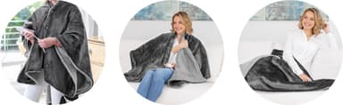Medisana 3in1 Lämmitettävä peitto Peitto HB 677 Fleece, harmaa
