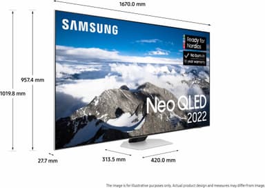 Samsung 75" QN85B 4K Neo QLED älytelevisio (2022)