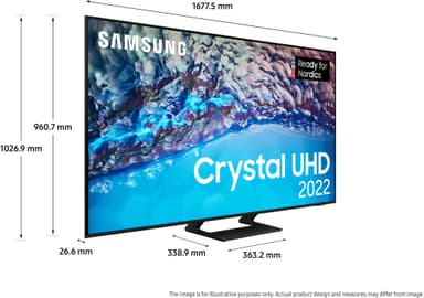 Samsung 75" BU8575 4K Crystal UHD älytelevisio (2022)