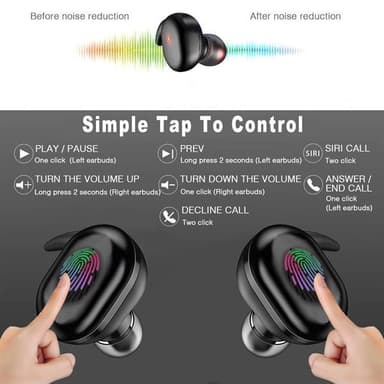 Langattomat Bluetooth-kuulokkeet In-Ear latauskotelolla