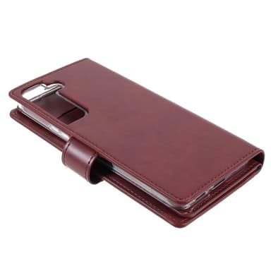 Samsung Galaxy S22+ MERCURY GOOSPERY Mansoor Lompakkokotelo - Viininpunainen