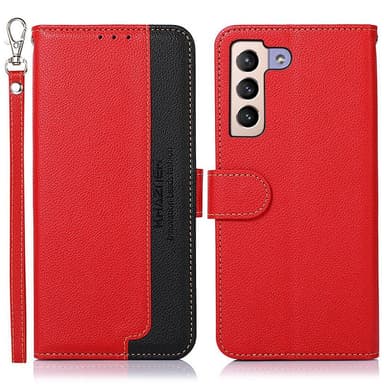 Samsung Galaxy S22+ RFID estävä KHAZNEH puhelimen kansi - punainen/musta