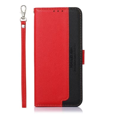 Samsung Galaxy S22+ RFID estävä KHAZNEH puhelimen kansi - punainen/musta