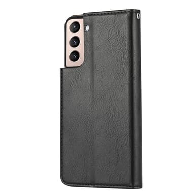 Samsung Galaxy S22+ Lompakkoteline Puhelimen Käännettävä Suojakotelo - Musta
