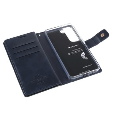Samsung Galaxy S22+ MERCURY GOOSPERY Mansoor Lompakkokotelo - Tummansininen