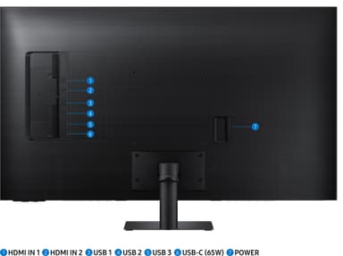 Samsung Smart Monitor M7 43" näyttö (musta)