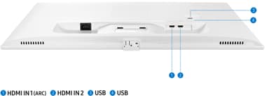 Samsung Smart Monitor M5 32" näyttö (valkoinen)