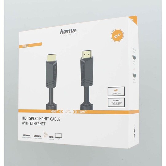 HAMA Cable HDMI High Speed 4K 18 Gbit/s 10.0m Gold