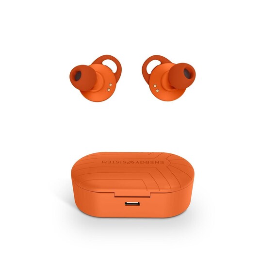 Energy Sistem -kuulokkeet Sport 2 True Wireless Carrot (True Wireless Stereo, Bluetooth 5.0, Sport, Secure-Fit+)