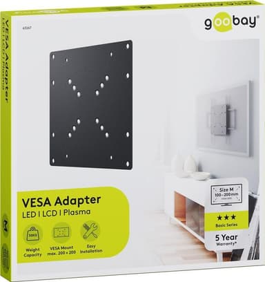 Goobay VESA-adapteri television seinäkiinnitykseen