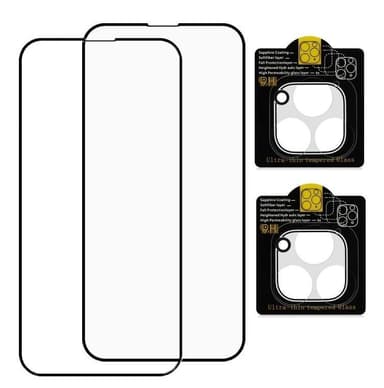 Näytön suojaus ja kamerasuoja iPhone 13 Pro karkaistu lasi 2+2 kpl