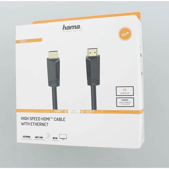 HAMA Cable HDMI High Speed 4K 18 Gbit/s 7.5m Gold