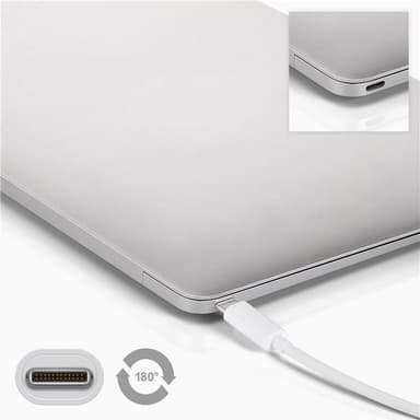 Goobay USB-C™–USB A 3.0 -kaapeli, valkoinen