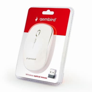 Gembird MUSW-4B-01-W Vakio, Ei, Valkoinen, Ei, Langaton yhteys