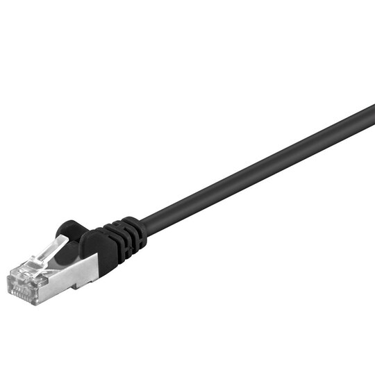 CAT 5e patchable, F/UTP, musta