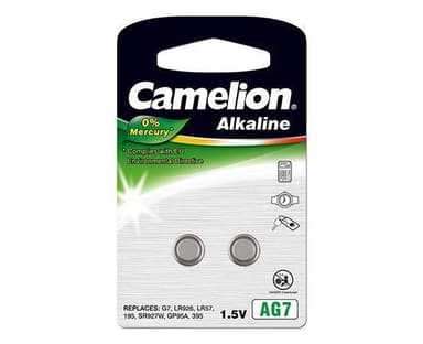 Camelion AG7/LR57/LR926/395, alkalipainike, 2 kpl
