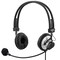 DELTACO kuulokkeet mikrofonilla ja äänenvoimakkuuden säätimellä, 2 x 3,5 mm, musta / hopea