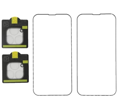 Näytön suojaus ja kamerasuoja iPhone 13 Pro karkaistu lasi 2+2 kpl