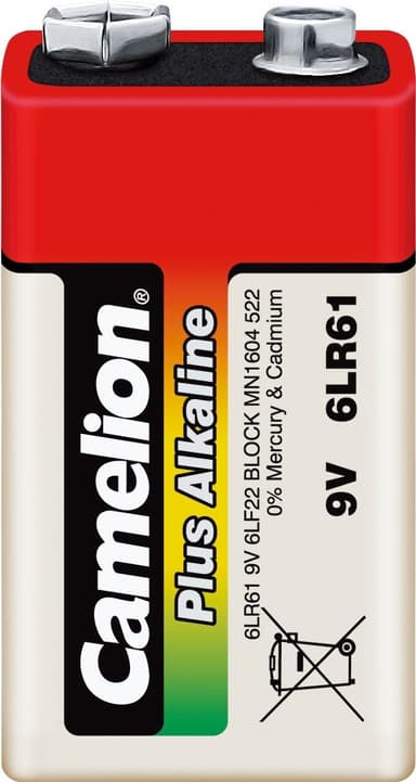 Camelion 9V/6LR61, Plus Alkaline 6LR61, 1 kpl