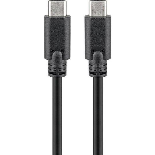 Goobay 67976 USB-C 3.1 sukupolven 1 kaapeli, musta, 1 m