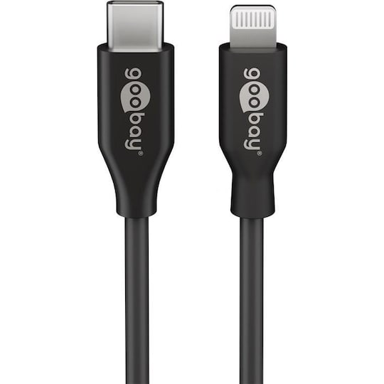Goobay 39447 Lightning-USB-C â„¢ USB-lataus- ja synkronointikaapeli Goobay USB C, Apple Lightnin uros (8-nastainen)