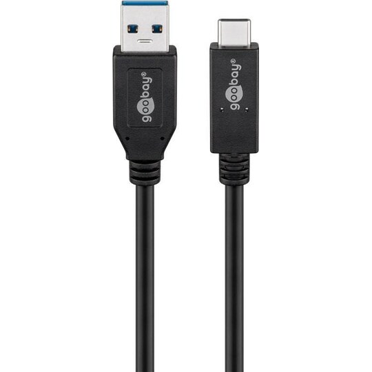 USB-Câ„¢-kaapeli (USB 3.1 Generation 2, 3A), musta