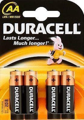 Duracell AA/LR6, Alkaline Basic MN1500, 4 kpl