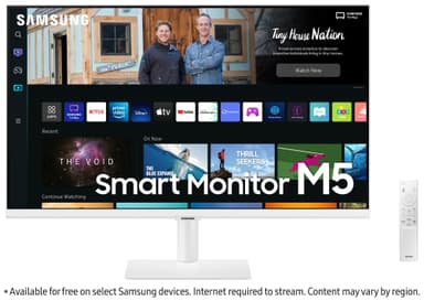 Samsung Smart Monitor M5 27" näyttö (valkoinen)