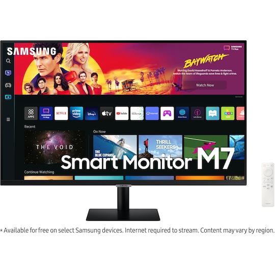 Samsung Smart Monitor M7 32" näyttö (musta)