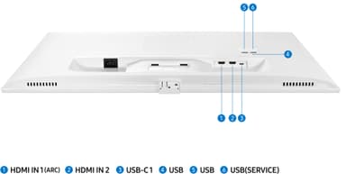 Samsung Smart Monitor M7 32" näyttö (valkoinen)