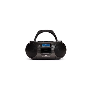 AIWA Boomblaster DAB+, kasetti, Bluetooth ja CD Musta