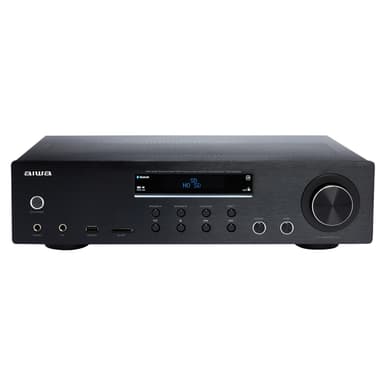 AIWA Stereovahvistin Bluetoothilla Musta