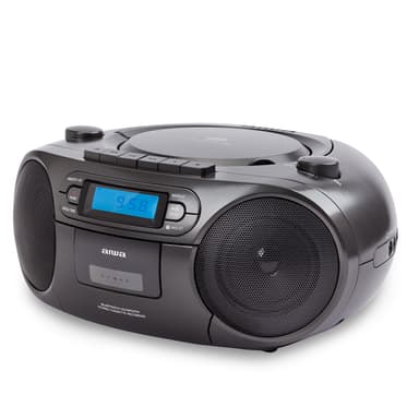 AIWA Boomblaster FM, kasetti, Bluetooth ja CD Musta