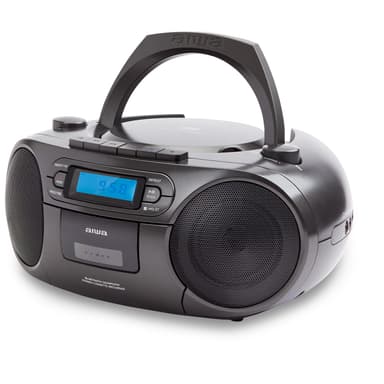 AIWA Boomblaster FM, kasetti, Bluetooth ja CD Musta