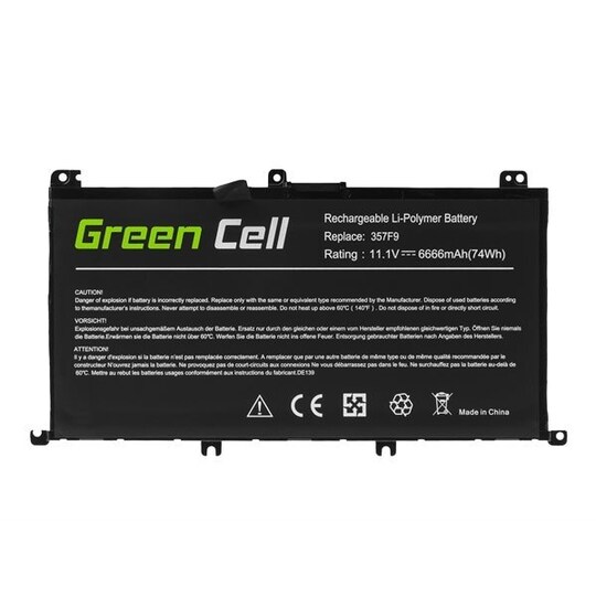 Green Cell akku 357F9 Dell Inspiron 15 5576 5577 7557 7559