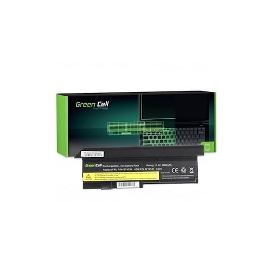 Green Cell Batteri till Lenovo ThinkPad X200 - 11,1V 6600mAh