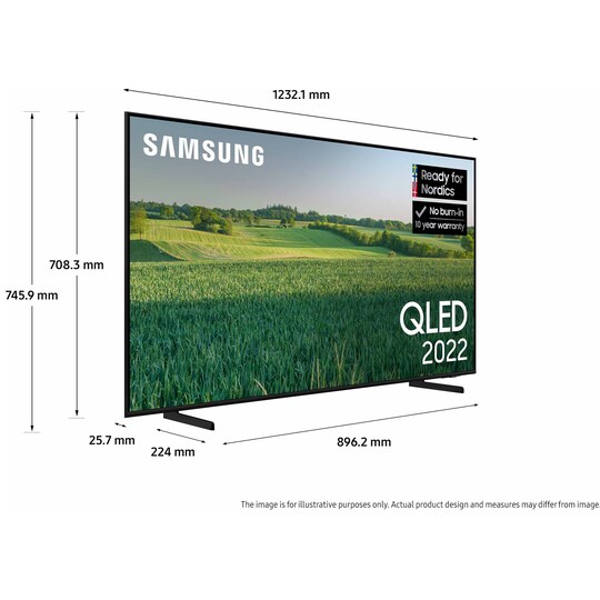 Samsung 55" Q60B 4K QLED älytelevisio (2022)