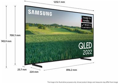 Samsung 55" Q60B 4K QLED älytelevisio (2022)