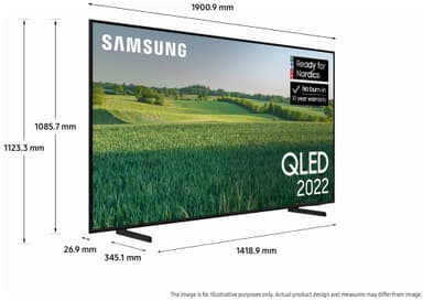 Samsung 85" Q60B 4K QLED älytelevisio (2022)