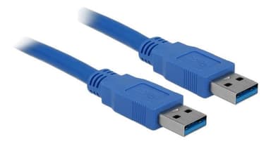 Delock-kaapeli USB 3.0, tyyppi A, uros> USB 3.0, tyyppi A, uros, 0,5 m sininen