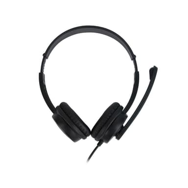 Kuulokkeet VOX505 USB w / vol control mic. Musta