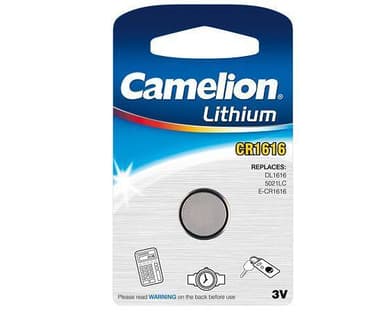 Camelion CR1616-BP1 CR1616, litium, 1 kpl
