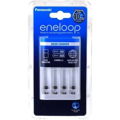 Panasonic eneloop Basic akkulaturi 2 tai 4 AA/AAA