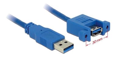Delock-kaapeli USB 3.0 Type-A -liitin> USB 3.0 Type-A -laatikko asennusta varten 1
