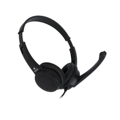 Kuulokkeet VOX505 USB w / vol control mic. Musta